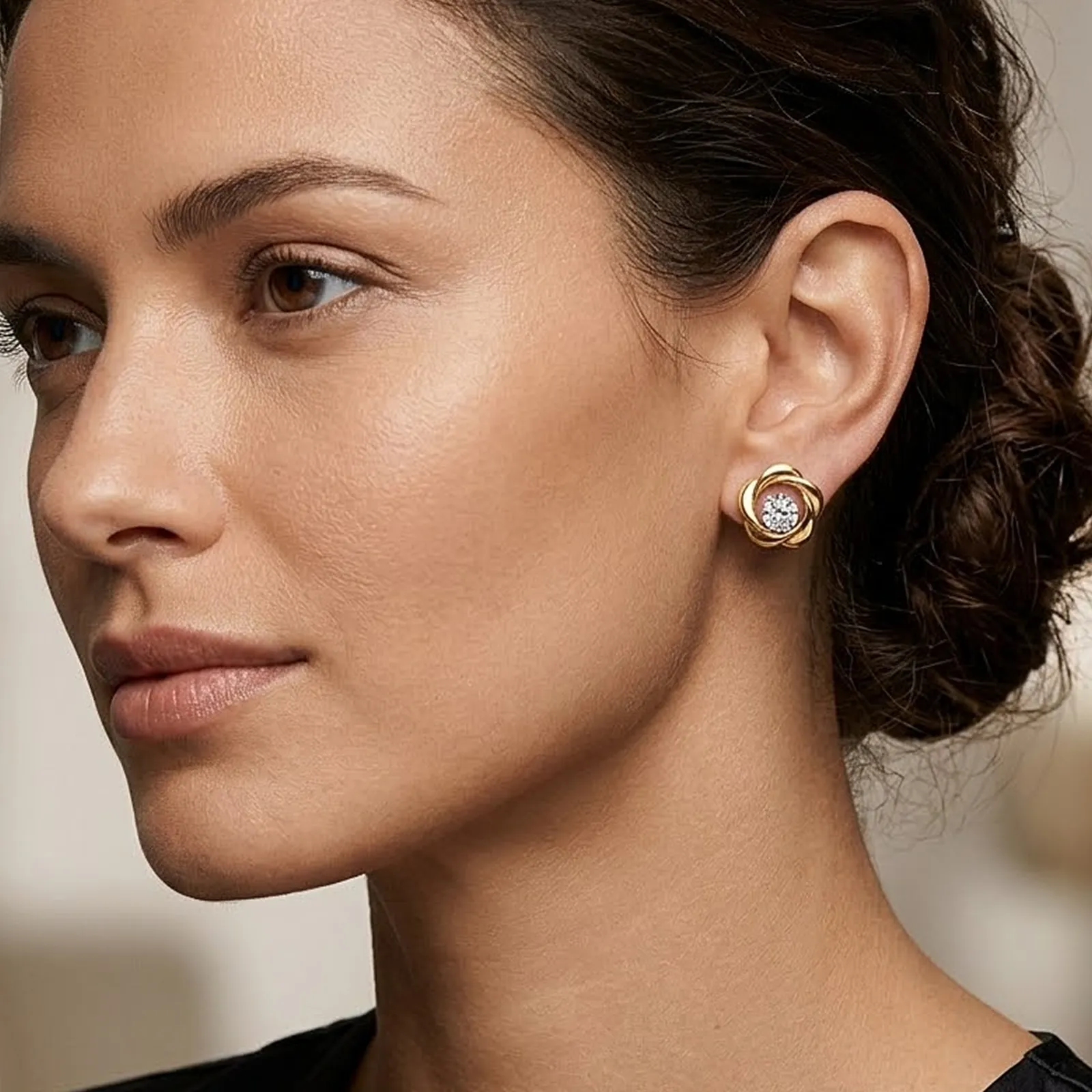Rosaline Studs — worn by model