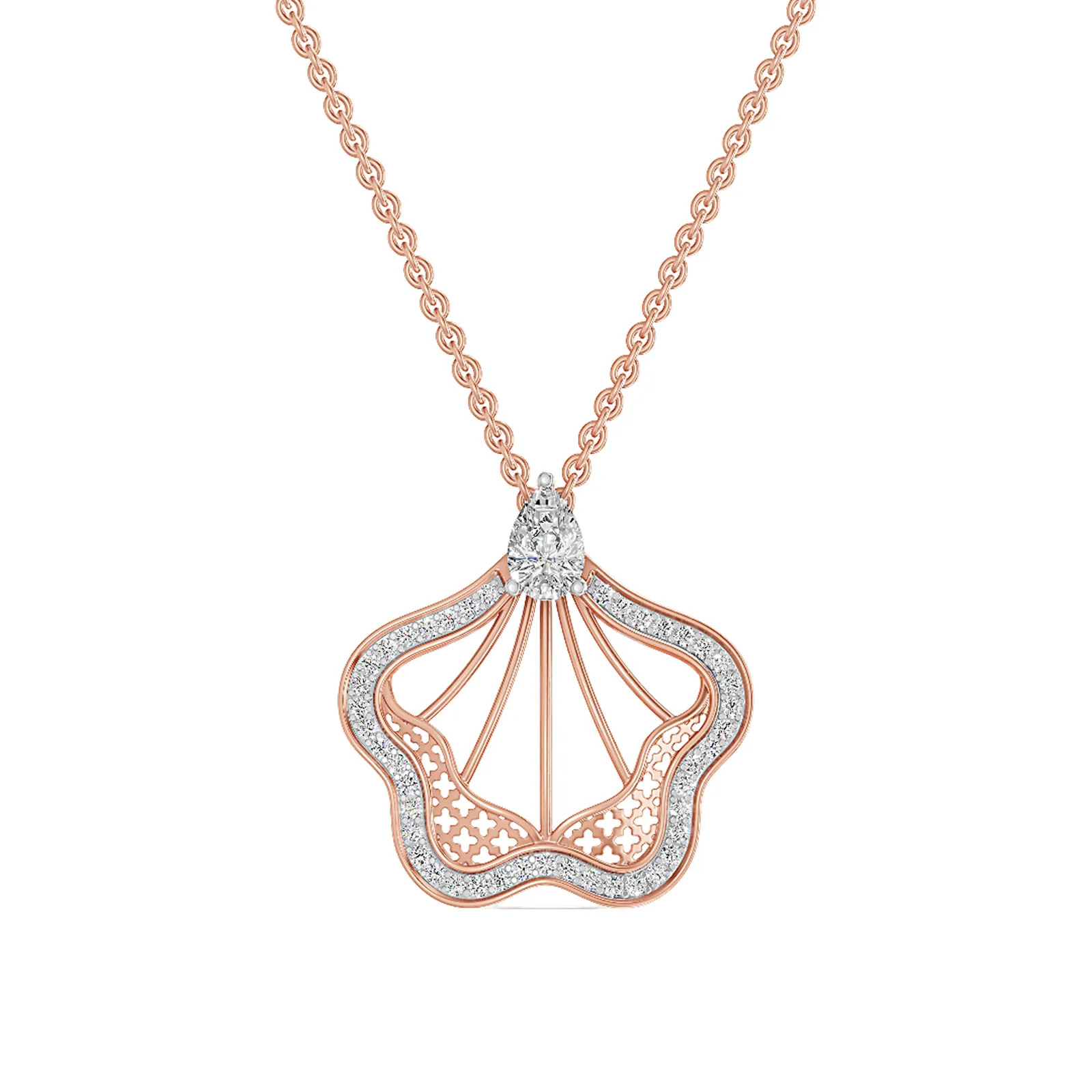 Fleurette Pendant — front view
