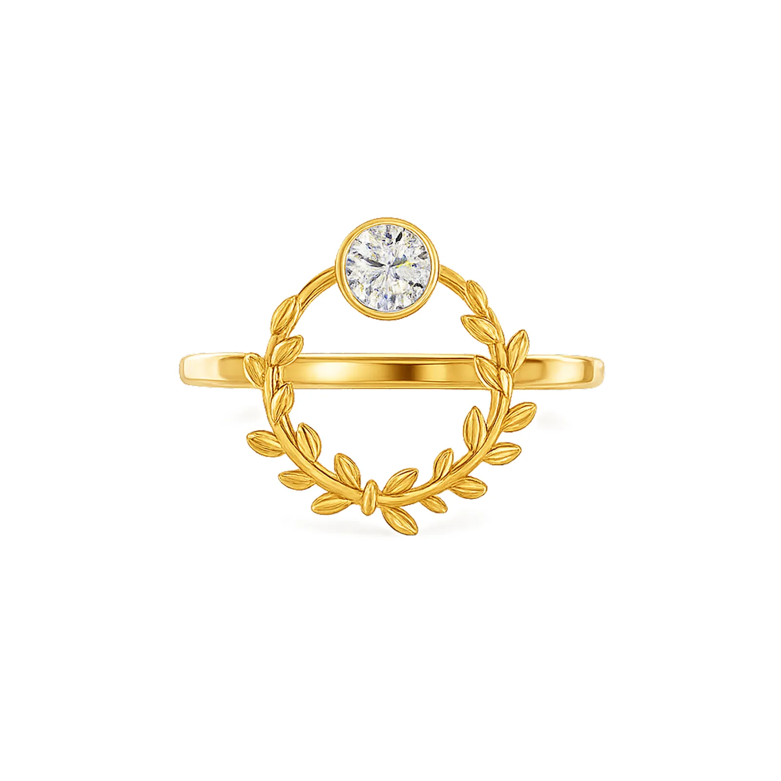Dafne Laurel Ring — front view